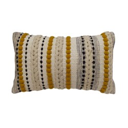 Μαξιλάρι Διακοσμητικό Sparsh Natural With Mustard Cotton Blanc de Blanc (30x50) 1Τεμ