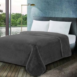 Κουβέρτα Βελουτέ Μονή Chateua Grey 600gsm Blanc de Blanc (160x220) 1Τεμ