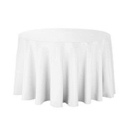 Τραπεζομάντηλο Ροτόντα Plain Line White Blanc de Blanc (Φ300) 1Τεμ