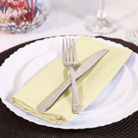 Πετσέτα Φαγητού Plain Line Ivory Blanc de Blanc (50x50) 1Τεμ