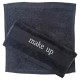 Πετσέτα Λαβέτα Plain Make Up Black Jacquard Cotton Blanc de Blanc (30x30) 1Τεμ