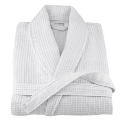 Μπουρνούζι Με Γιακά Πικέ White 280gr/m2 Polycotton Blanc de Blanc 1Τεμ