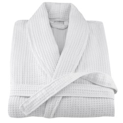 Μπουρνούζι Με Γιακά Πικέ White 280gr/m2 Polycotton Blanc de Blanc 1Τεμ