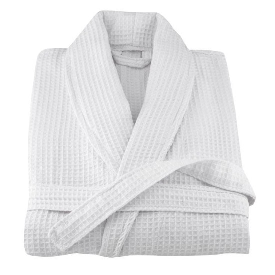 Μπουρνούζι Με Γιακά Πικέ White 280gr/m2 Polycotton Blanc de Blanc 1Τεμ