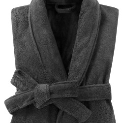 Μπουρνούζι Με Γιακά Standard Line Grey Πετσετέ Cotton Blanc de Blanc 1Τεμ