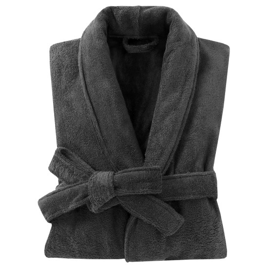 Μπουρνούζι Με Γιακά Standard Line Grey Πετσετέ Cotton Blanc de Blanc 1Τεμ