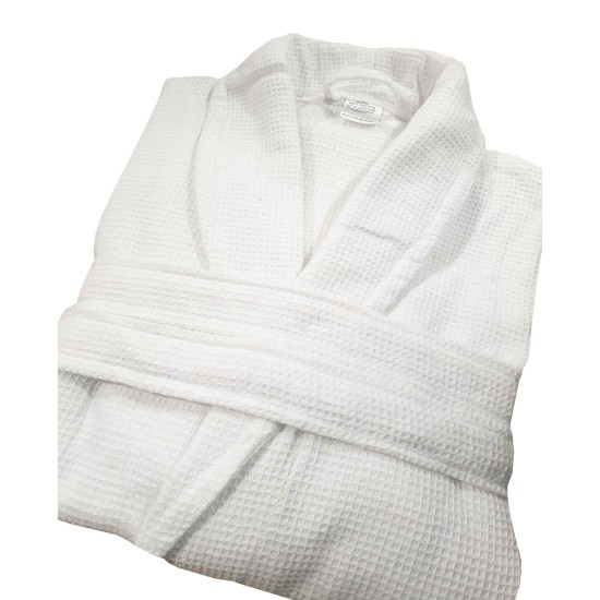 Μπουρνούζι Με Γιακά Πικέ 270gr White Cotton Blanc de Blanc 1Τεμ