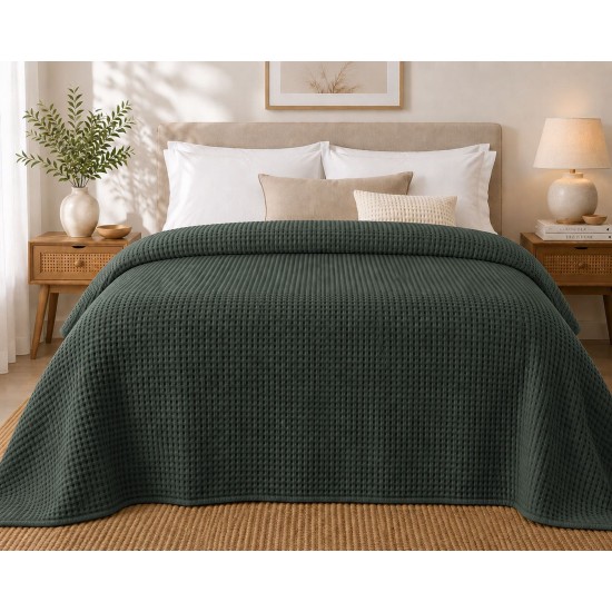 Κουβέρτα Πικέ Υπέρδιπλη New Rich Grey Sanforized Cotton Blanc de Blanc (230x250) 1Τεμ