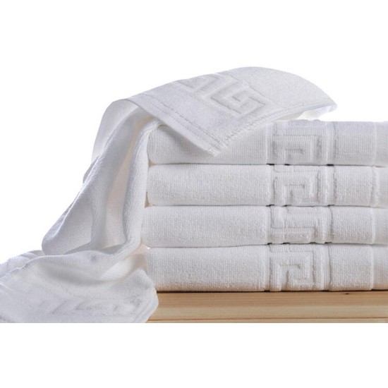 Πετσέτα Προσώπου Μαίανδρος 450gsm Cotton Blanc de Blanc (50x90) 1Τεμ