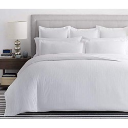Σεντόνι King Size 310TC Plain Satin Cotton Blanc de Blanc (260x295) 1Τεμ