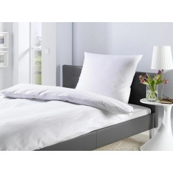 Σεντόνι Ημίδιπλο MK Satin Stripe 2mm White City 240TC Cotton Blanc de Blanc (180x280) 1Τεμ
