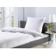 Σεντόνι King Size MK Satin Stripe 2mm White City 240TC Cotton Blanc de Blanc (260x300) 1Τεμ