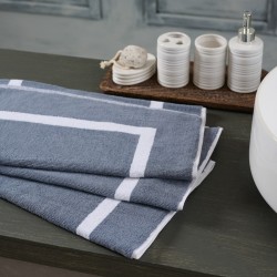 Πατάκι Μπάνιου MK White-Grey 650gsm Pennie Cotton Blanc de Blanc (50x75) 1Τεμ