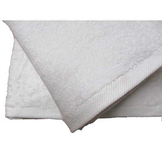 Πετσέτα Προσώπου Plain Line Solid White 500 gsm Cotton Blanc de Blanc (50x100) 1Τεμ
