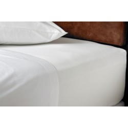 Σεντόνι King Size Classic Line Solid White 170TC Percale Polycotton Blanc de Blanc (280x230) 1Τεμ