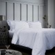 Σεντόνι Υπέρδιπλο MK Satin Stripe 1cm White Sense 240TC Cotton Blanc de Blanc (240x290) 1Τεμ