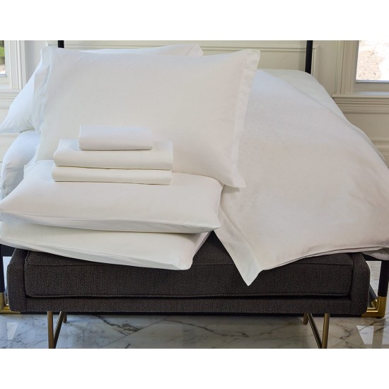 Σεντόνι King Size MK Solid Plain White Iris 150TC Cotton Blanc de Blanc (260x280) 1Τεμ Σεντόνι King Size MK Solid Plain White Iris 150TC Cotton Blanc de Blanc (260x280) 1Τεμ