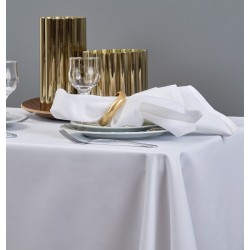 Τραπεζομάντηλο Solid Satin Polycotton Blanc de Blanc (160x280) 1Τεμ
