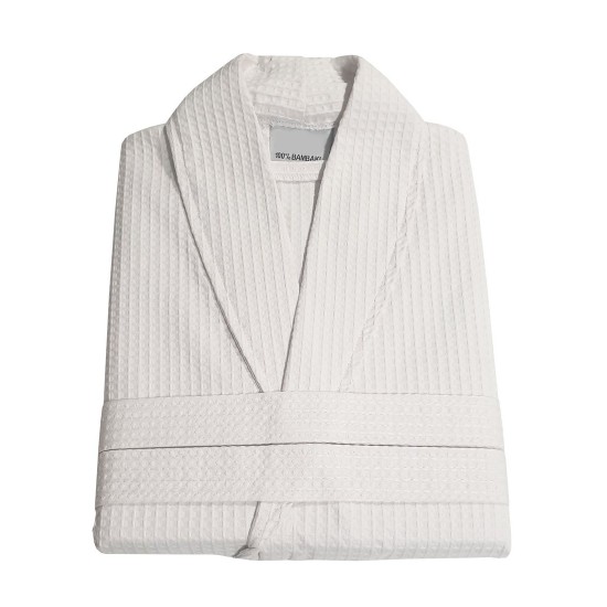 Μπουρνούζι Πικέ Με Γιακά 280gr Cotton Blanc de Blanc 1Τεμ