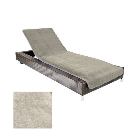 Πετσέτα Πισίνας Pool Solid Beige 500Gsm Cotton Blanc de Blanc (80x160) 1Τεμ