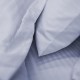 Σεντόνι Υπέρδιπλο MK Satin Stripe 1cm White Sense 240TC Cotton Blanc de Blanc (240x290) 1Τεμ