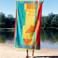 Πετσέτα Θαλάσσης Beach Towels Dolphin Cotton Cokitex (86x160) 1Τεμ