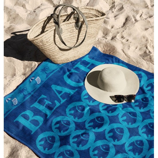 Πετσέτα Θαλάσσης Beach Towels Beach Cotton Cokitex (86x160) 1Τεμ