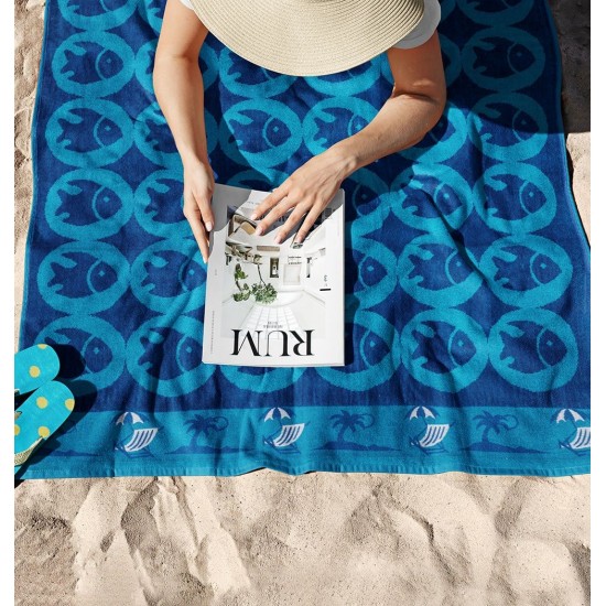 Πετσέτα Θαλάσσης Beach Towels Beach Cotton Cokitex (86x160) 1Τεμ