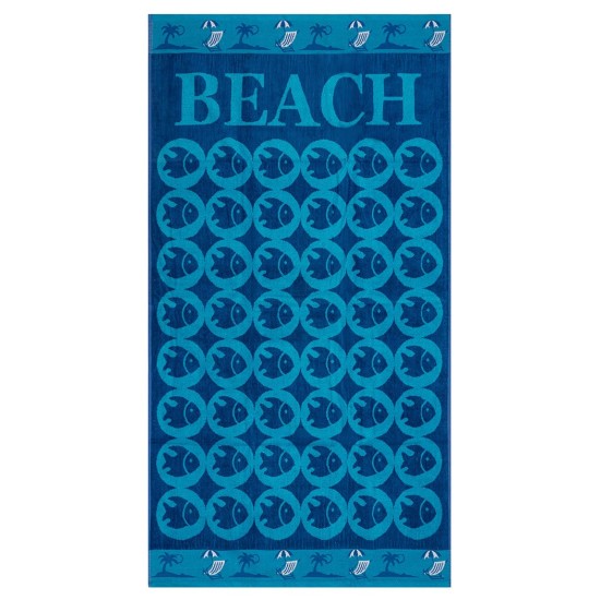 Πετσέτα Θαλάσσης Beach Towels Beach Cotton Cokitex (86x160) 1Τεμ