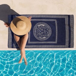Πετσέτα Θαλάσσης Poseidon Navy Cotton Cokitex (86x160) 1Τεμ