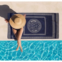 Πετσέτα Θαλάσσης Poseidon Navy Cotton Cokitex (86x160) 1Τεμ
