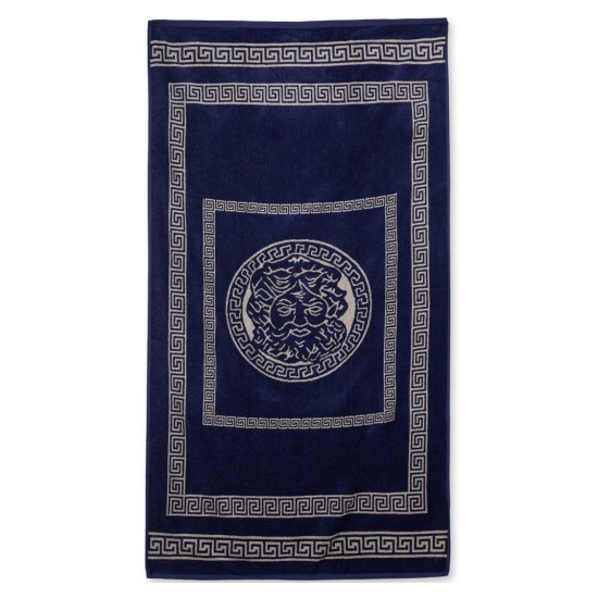 Πετσέτα Θαλάσσης Poseidon Navy Cotton Cokitex (86x160) 1Τεμ