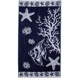 Πετσέτα Θαλάσσης Starfish Blue Cotton Cokitex (86x160) 1Τεμ Πετσέτα Θαλάσσης Starfish Blue Cotton Cokitex (86x160) 1Τεμ