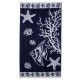 Πετσέτα Θαλάσσης Starfish Blue Cotton Cokitex (86x160) 1Τεμ