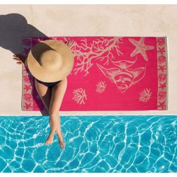 Πετσέτα Θαλάσσης Starfish Pink Cotton Cokitex (86x160) 1Τεμ