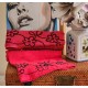Πετσέτες Σετ All Time Floral Red Cotton Cokitex 2Τεμ