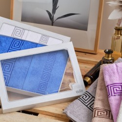 Πετσέτες Σετ All Time Greek Blue Cotton Cokitex 2Τεμ