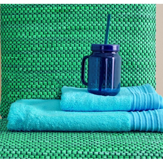 Πετσέτα Προσώπου Baboo Turquoise Modal -Cotton Cokitex (50x100) 1Τεμ