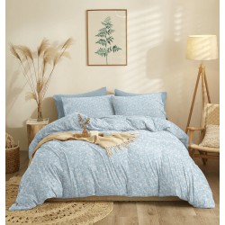 Πάπλωμα Μονό Σετ Marta Jasmine Blue Cokitex (160x240) 2Τεμ