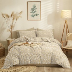 Πάπλωμα Υπέρδιπλο Σετ Marta Jasmine Gold Cokitex (220x240) 3Τεμ