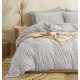 Πάπλωμα Υπέρδιπλο Σετ Marta Jasmine Grey Cokitex (220x240) 3Τεμ