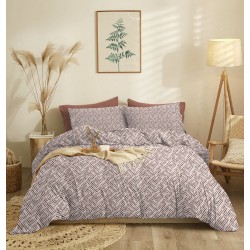 Σεντόνια Μονά Σετ Marta Maze Moka Cokitex (165x260) 3Τεμ