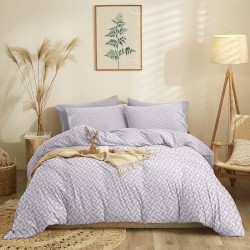Πάπλωμα Υπέρδιπλο Σετ Marta Wind Purple Cokitex (220x240) 3Τεμ