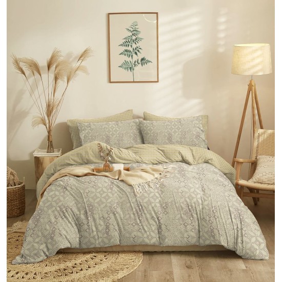Σεντόνια King Σετ Marta Dante Beige Polycotton Cokitex (260x280) 4Τεμ