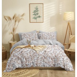 Σεντόνια Μονά Σετ Marta Filo Mocha Polycotton Cokitex (165x260) 3Τεμ