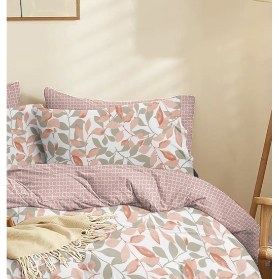 Σεντόνια Υπέρδιπλα Σετ Marta Filo Rose Polycotton Cokitex (170x200+30 ) Με Λάστιχο 4Τεμ