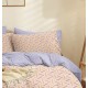 Σεντόνια Μονά Σετ Marta Zig Salmon Polycotton Cokitex (105x200+30 ) Με Λάστιχο 3Τεμ