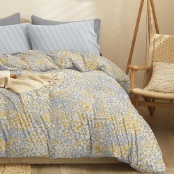Σεντόνια Διπλά Σετ Marta Blot Gold Polycotton Cokitex (205x260) 4Τεμ