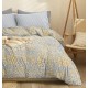 Σεντόνια Υπέρδιπλα Σετ Marta Blot Gold Polycotton Cokitex (230x260) 4Τεμ