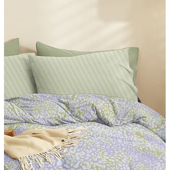 Μαξιλαροθήκες Σετ Marta Blot Olive Polycotton Cokitex (50x70) 2Τεμ